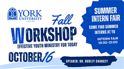 York University to Host Fall Workshop Focused on Youth Ministry
